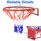 Indoor Outdoor Basketball Hoop 18 Inch Steel Frame PE Net Wall Mounted